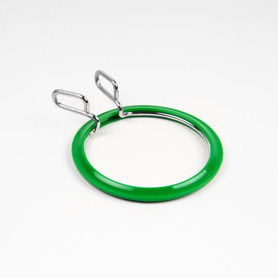 Пяльцы пружинные для вышивания и штопки "Nurge", d=58 мм, 160-3, зеленые, ТМ "Чарівна мить"