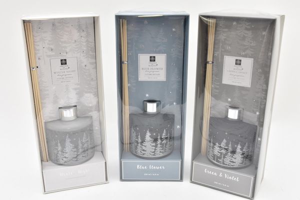 Ароматизатор для оселі 200 мл/8*9 см у наборі з 6 ротанговими паличками (3 види), ACC682900