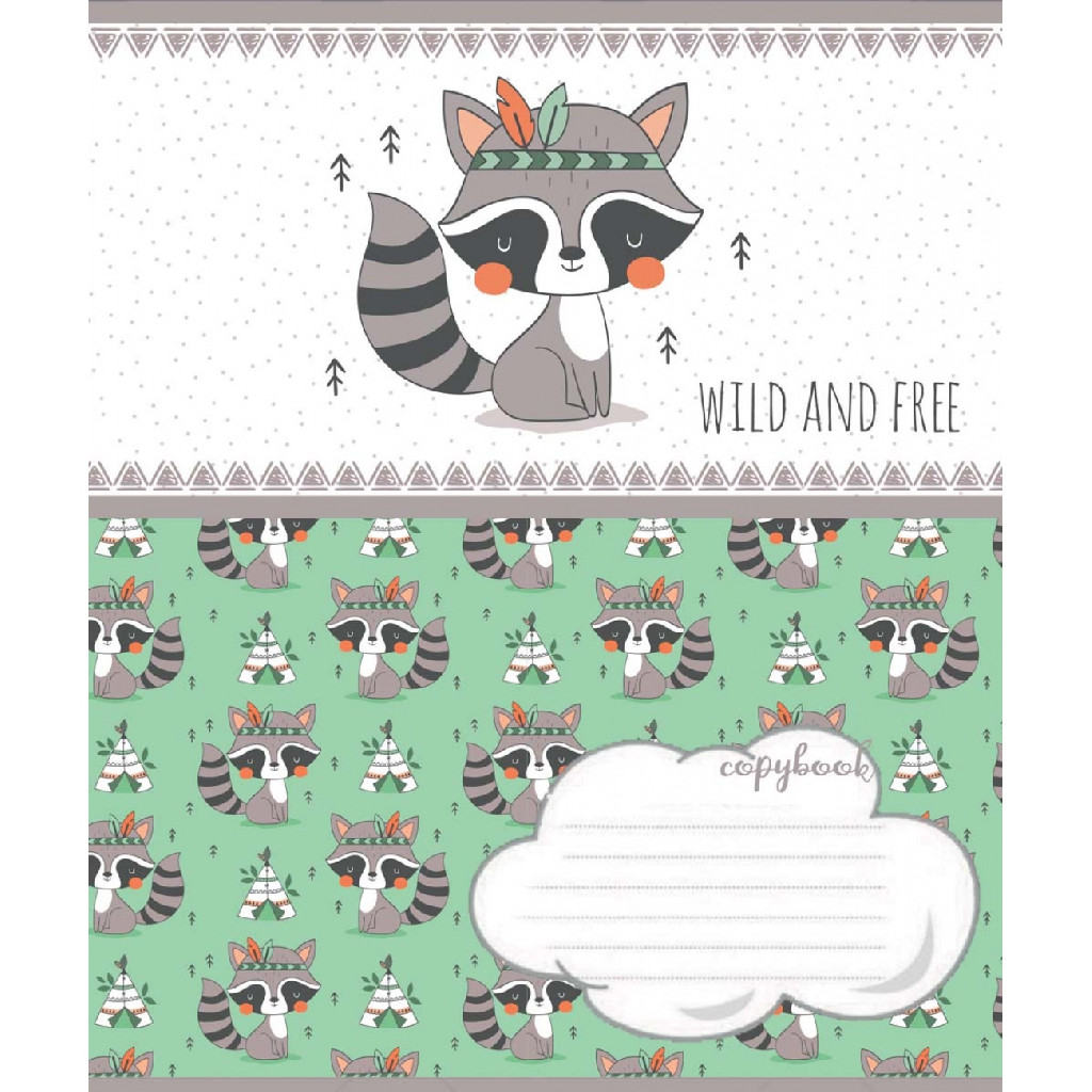 Тетрадь 12 лин. 1В Wild and free, 765644