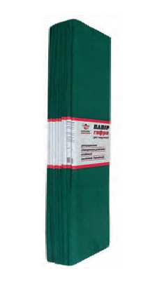 Гофро-бумага 14CZ-H022 100% 50*200 см темно зелёный (0415)