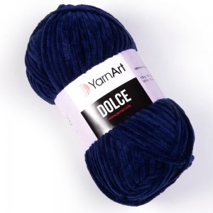 Пряжа мікрополіестер 756 Темно-синій, 120 м,TM YarnArt Dolce