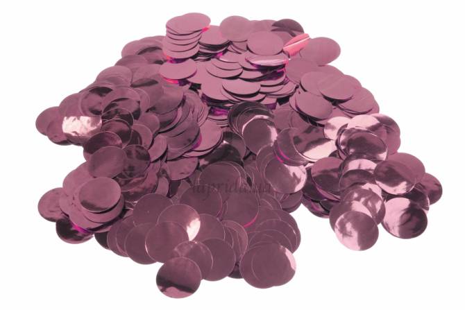 Конфетти "Розово-красный", d 2,5 см, 254-085
