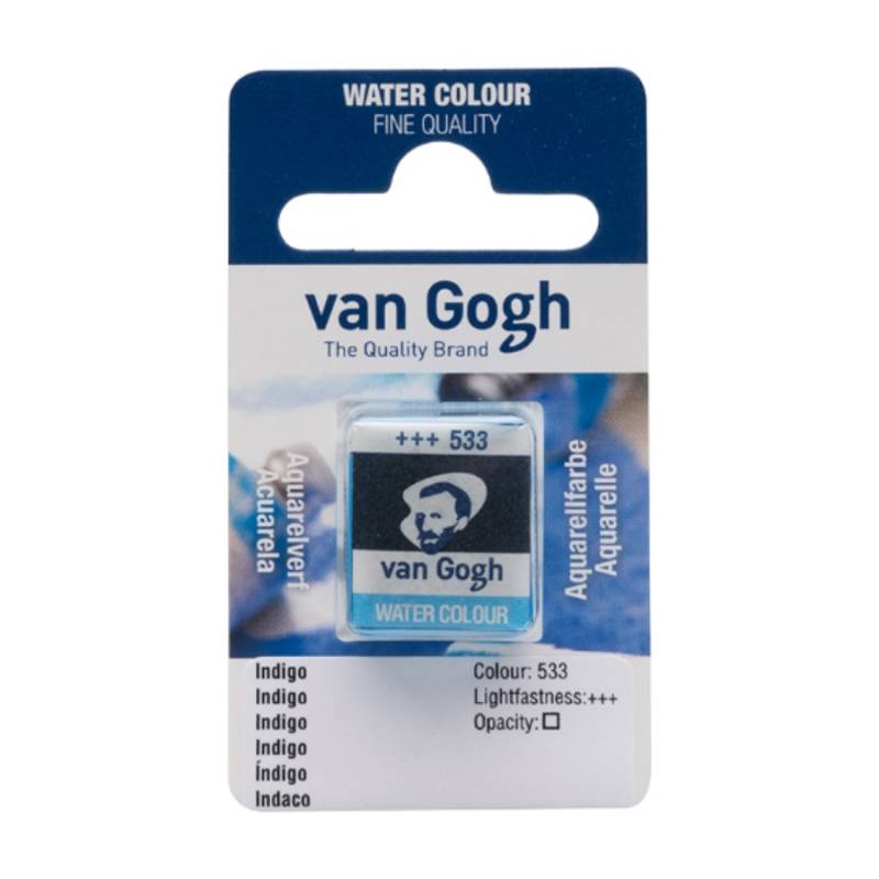 Краска акварельная Van Gogh 533 Индиго, кювета, Royal Talens