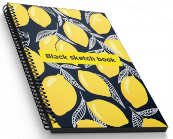 Блокнот А5 "Black sketch book" one, 901418 TM Profiplan  