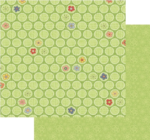 Бумага для скрапбукинга двухсторон C Днем рождения! Веселье