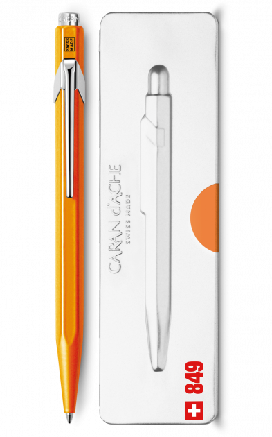 Ручка Caran d`Ache 849 Pop Line Fluo Помаранчева+box, 849.530