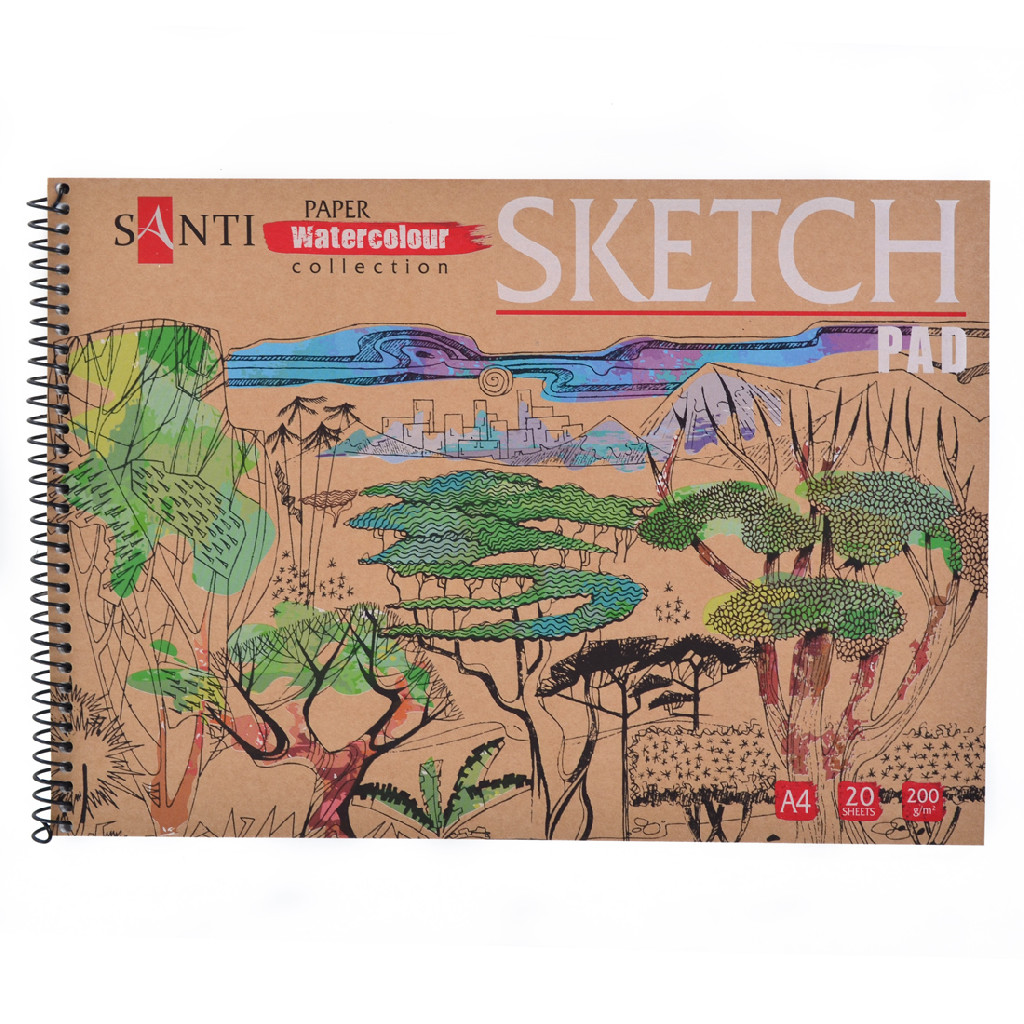 Альбом для ескізів А4, 20 арк., "Paper Watercolour Collection"