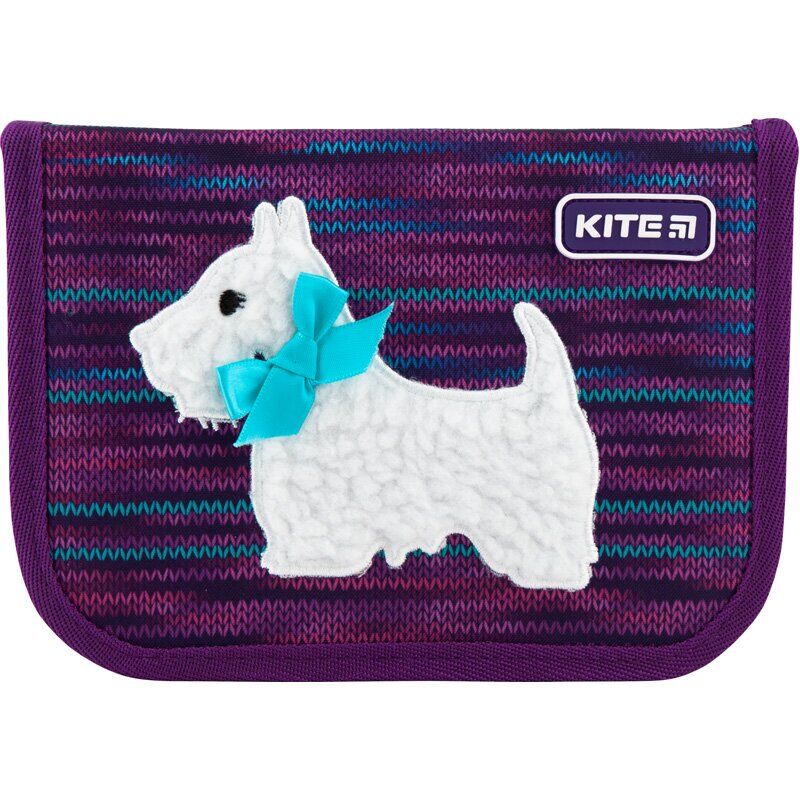 Пенал Kite 622 Cute puppy, 1 отд., 2 отв., без наполн., K20-622-11