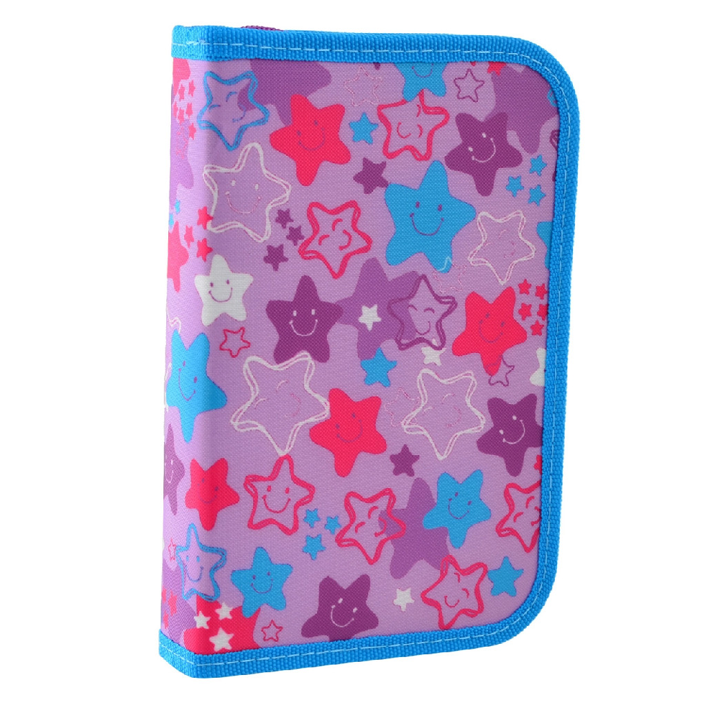 Пенал твердый одинарный без клап. HP-02 "Funny Stars", 20,5*13*3,2, 532016