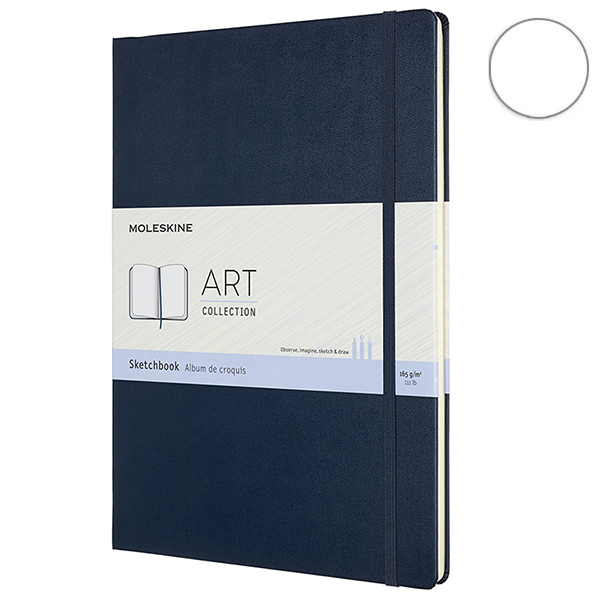 Блокнот Сапфир для очерков, Moleskine Art А4, ARTBF832B20