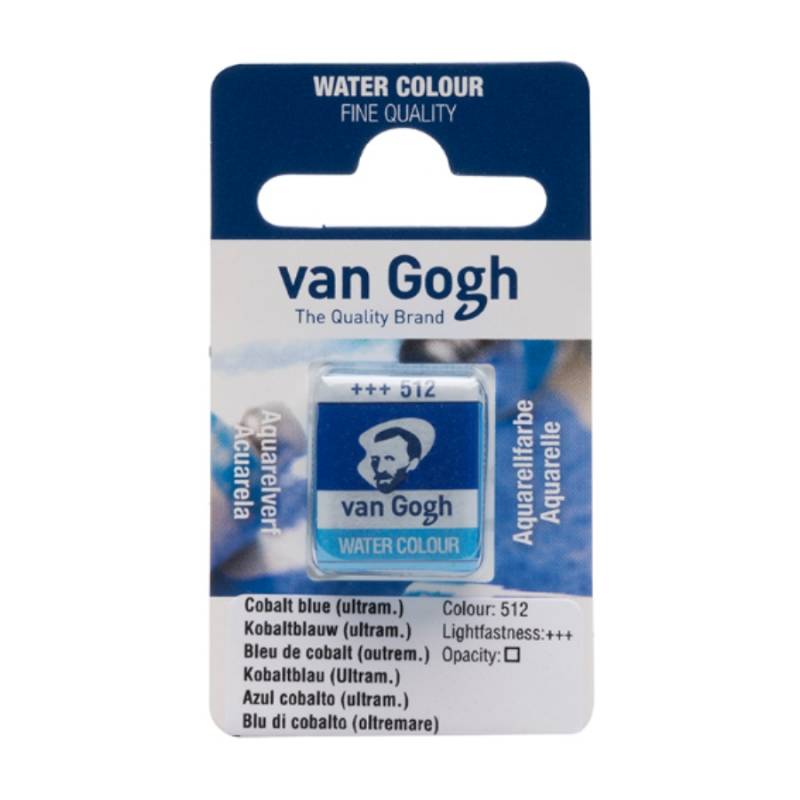 Фарба акварельна Van Gogh 512 Кобальт синій, кювета, Royal Talens