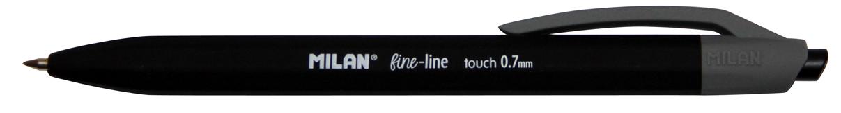 Ручка шариковая Fine Line, 0.7 мм, дисплей 24 шт, черная, Milan