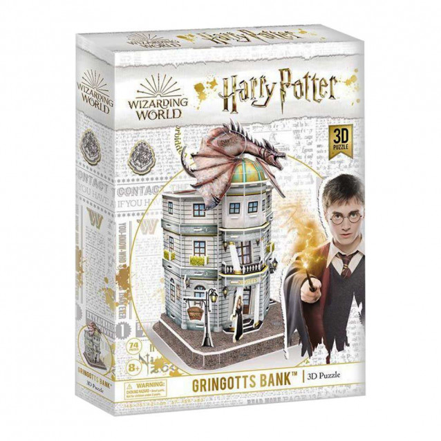 Трехмерная головоломка-конструктор "Диагон Аллея - банк Гринготтс, Harry Potter", DS1005h 
