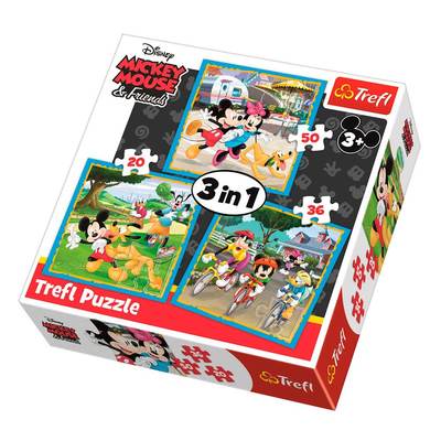 Пазл "3 в 1" - Міккі Маус з друзями, Disney, Trefl, 34846 5