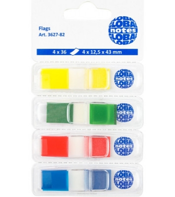 Папір з липким шаром GN 12,5*43 (4*36) neon half color, 68.135