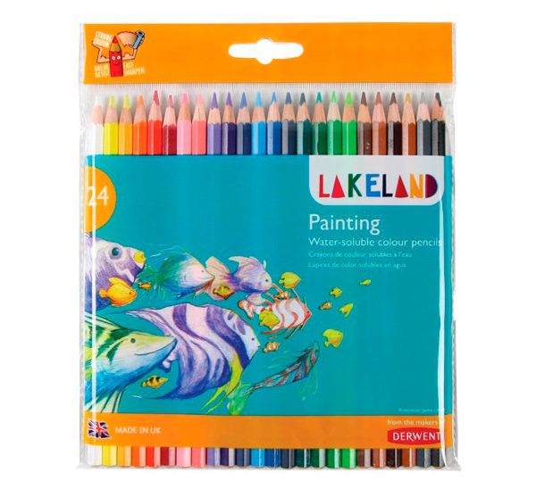 Набір олівців акварельних "Lakeland Painting", 24кол., блістер, 33255