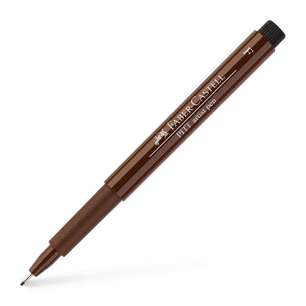 Ручка капілярна PITT Brush Artist Pen F сепія, 167275 Faber-Castell