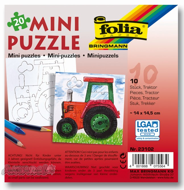 Пазл-міні Трактор 14*14,5 см (20 шт.), 23102 Folia