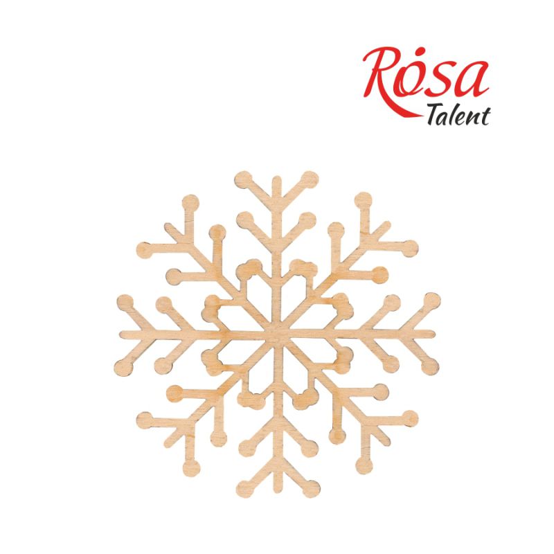 Заготовка Снежинка 1, фанера, Д:10 см, 1 шт, Rosa Talent (4)