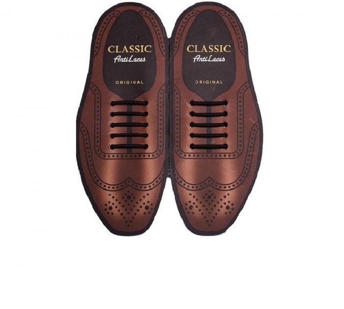 Силіконові антишнурки AntiLaces Classic, 40 мм, 10 шт, чорні