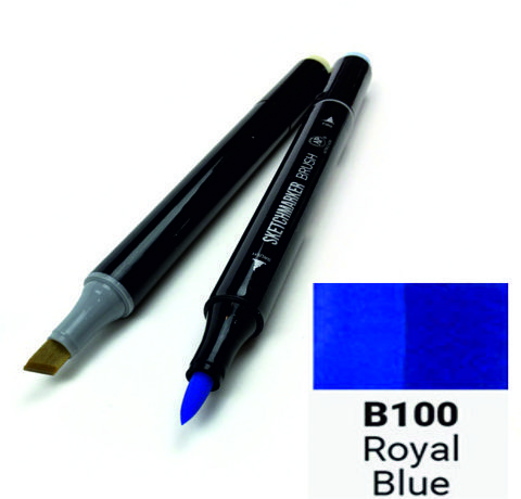 Маркер двосторонній SKETCHMARKER Brush Королевський синій, SMB-B100 3