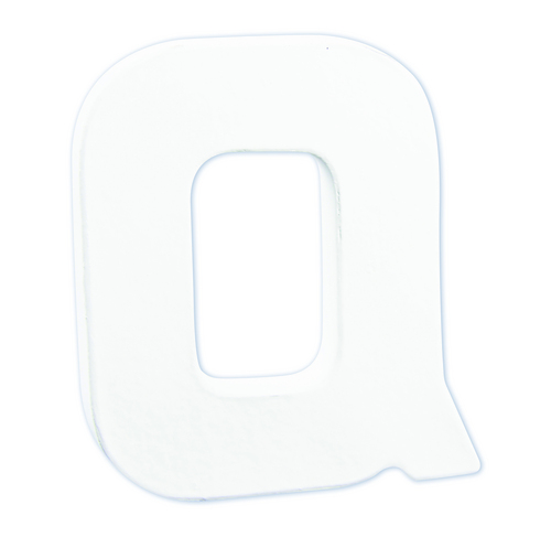 Заготовка из папье-маше Буква "Q" 1,5*10,5*12 см, AC746C ТМ "Clairefontaine"