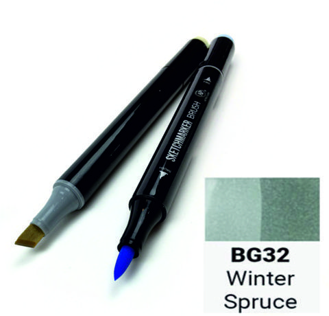 Маркер двосторонній SKETCHMARKER Brush Зимова смерека, SMB-BG32 3