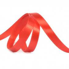 Стрічка атлас 12 мм-23 м, 26 червона
