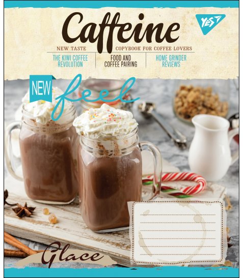 Тетрадь 18 кл YES "Caffeine", 764672