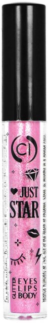 Глітер рідкий для обличчя Just Star 4ml 103 Eyes, Lips, Body, Colour Intense 1