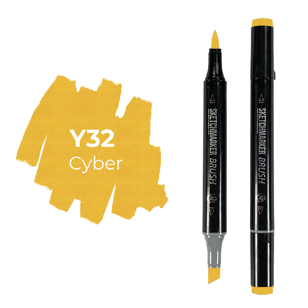 Маркер двосторонній SKETCHMARKER Brush Кібер, SMB-Y32