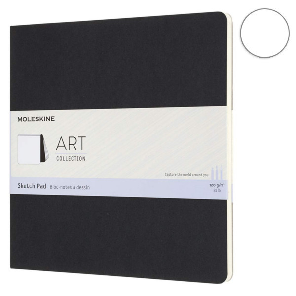 Записник Чорний для нарисів квадратний, Moleskine Art Pad, ARTSKPAD5