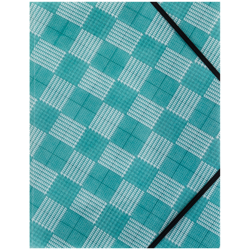 Папка на резинках А4+, Tartan Green, 1509-18-A