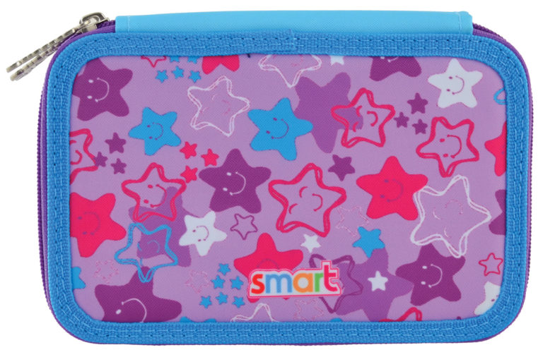 Пенал твёрдый двойной  HP-01 "Funny Stars", 20*13*4,5, 532417