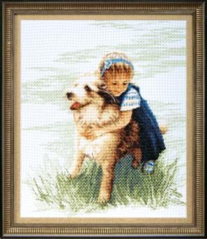 Набір для вишивання Crystal Art ВТ-043 "Близький друг" 31,5*37,5 см, ТМ "Чарівна мить" 1