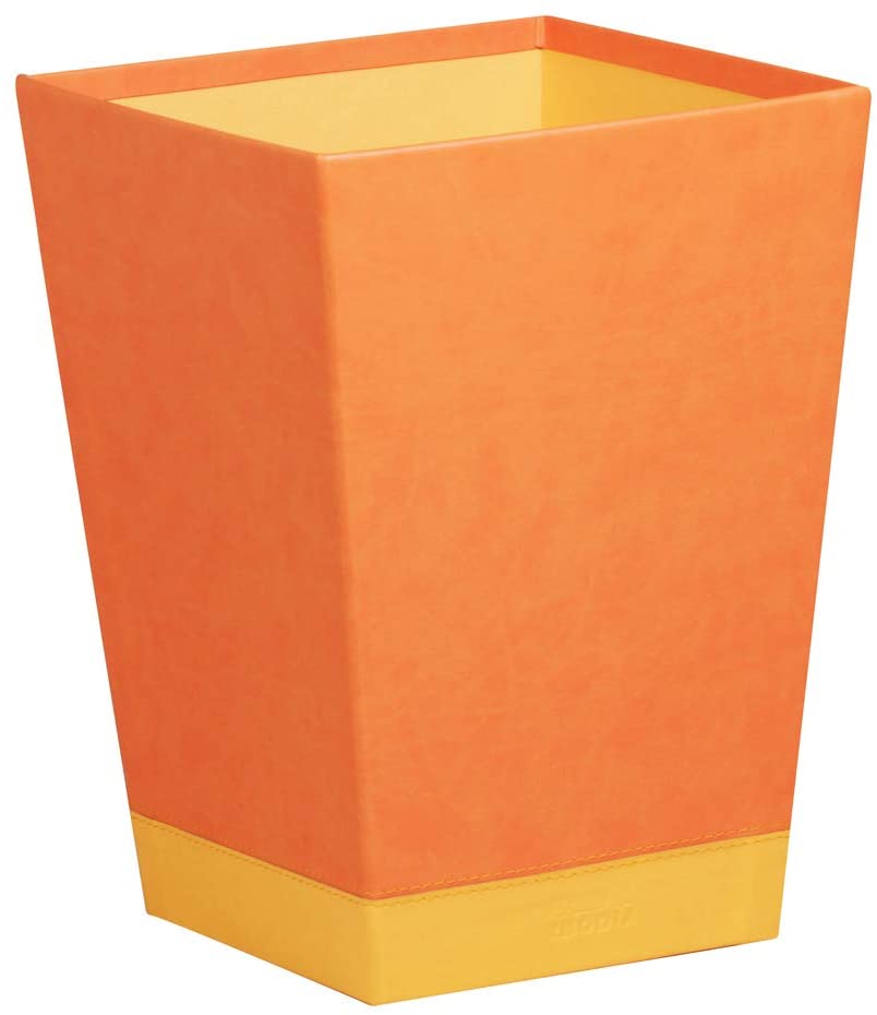 Outlet40 Корзина для мусора Rhodiarama 24*24*32 см, обработка искусственной кожей, мандариновая, 318924C/1025555