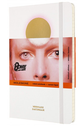 Записник Білий середній лінійка, Moleskine David Bowie, LEDBQP060A