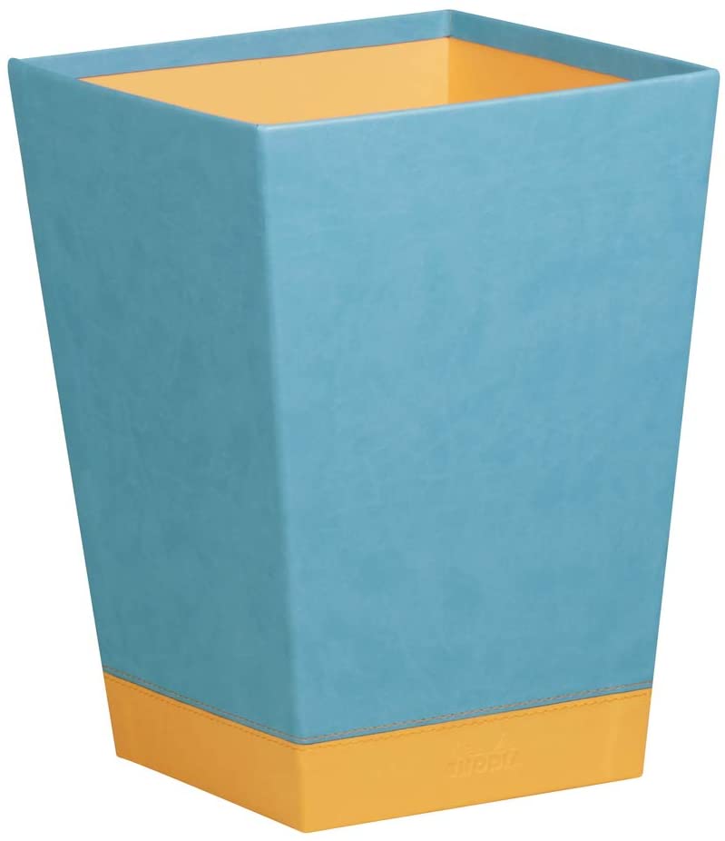 Кошик для сміття Rhodiarama 24*24*32 см, обробка штучною шкірою, бірюзовий, 318827C