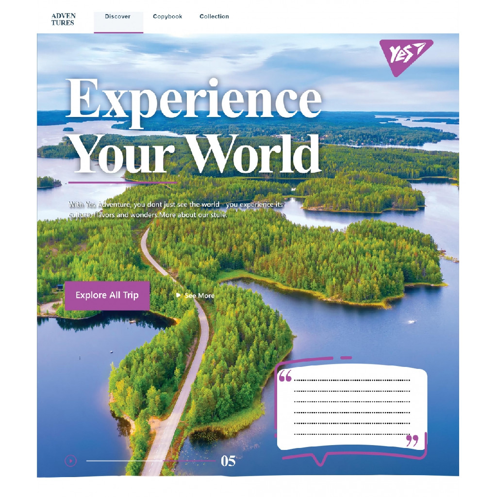 Тетрадь 48 кл YES Experience your world, 765544