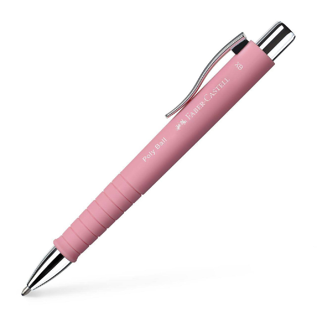 Ручка шариковая Poly Ball XB розовая, 241127 Faber-Castell