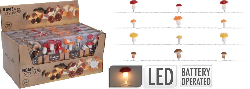 Гирлянда LED "Грибочки" 180 см, DH8900940