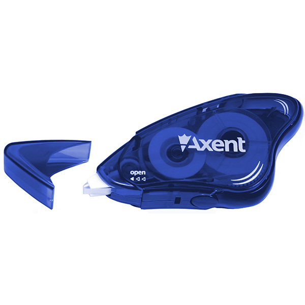 Коректор-стрічка 5 мм * 8 м, синя, 7003-02-A Axent