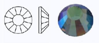 Стрази фольговані 40010 AB/497-11-612/BLACK DIAMOND- ss12 (3,0-3,2 мм, 36 шт.) M.C.Rose VIVA12