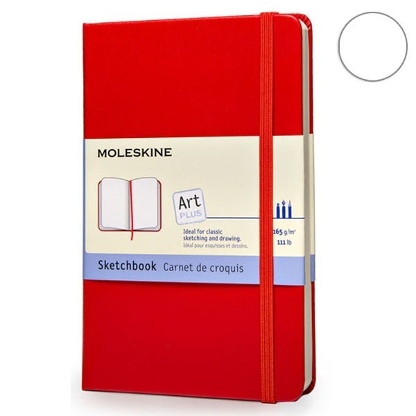 Записник Червоний кишеньк. для нарисів, Moleskine Art, ARTQP014R