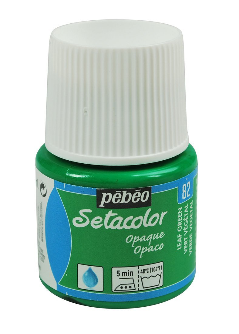 Фарба для світлих тканин Setacolor 45 мл непрозора, зелена листва, 295-082 Pebeo