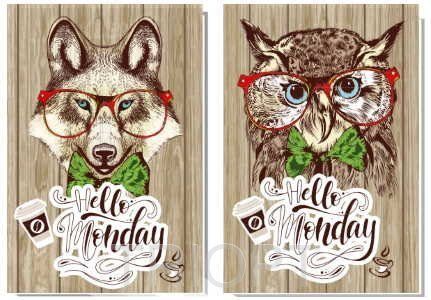 Зошит А5 120 арк, тверда палітурка, "Animals", A5096