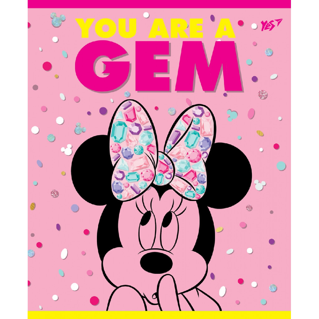 Зошит 12 лін. YES "Minnie Mouse neon", 763186