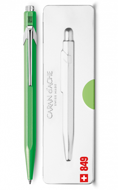 Ручка Caran d`Ache 849 Pop Line Fluo Зелена+box, 849.730