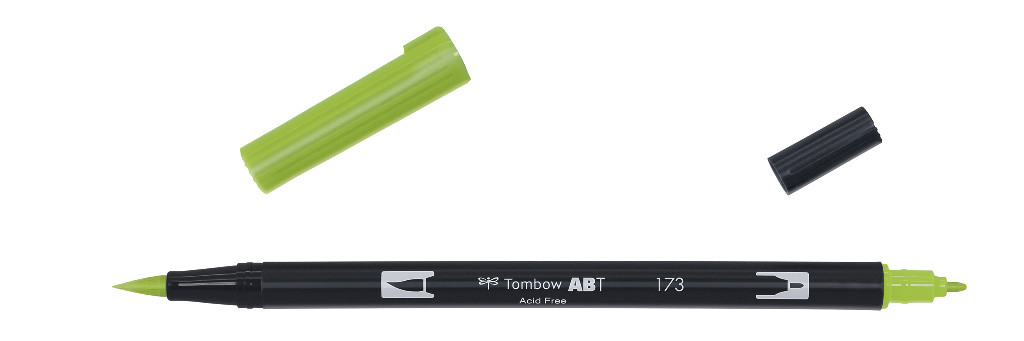 Маркер-блендер двосторонній ABT BrushPen ABT-173, зелена верба ТМ "Tombow"