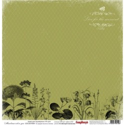Бумага для скрапбукинга 30,5х30,5 см 180 гр/м одностор. Ветер странствий. Мгновения нового дня (10)